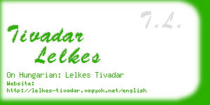 tivadar lelkes business card